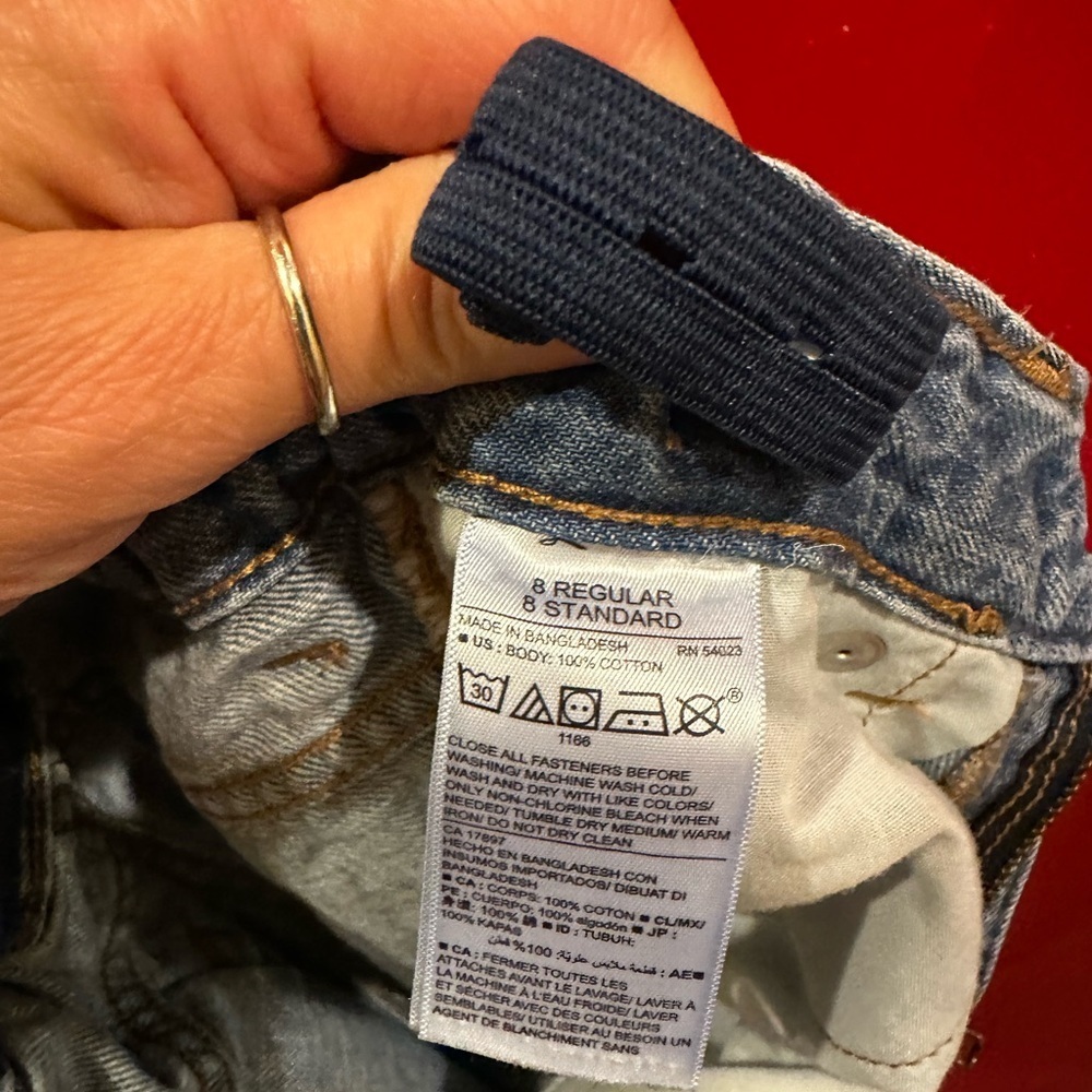 Old Navy Loose Boot-Cut Light Blue Jeans Boys size 8 regular - Picture 4 of 9